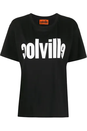 Colville Playera con cuello redondo y logo estampado