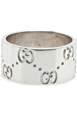 Gucci Anillo White Gold Icon Wide Ring de 18kt 2000-2024
