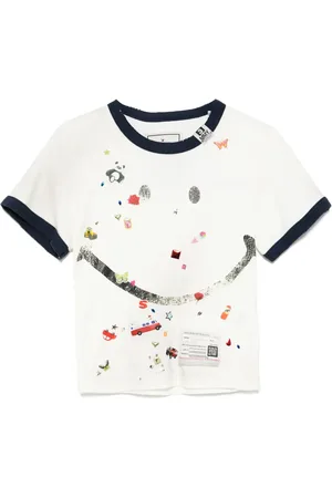 Maison Mihara Yasuhiro Playera con estampado gráfico