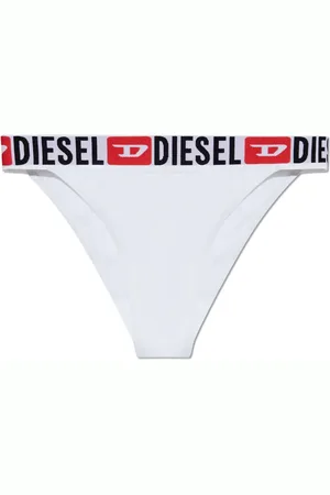 Diesel Bikini bottom con logo en la pretina