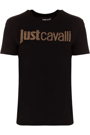 Roberto Cavalli Playera con logo estampado