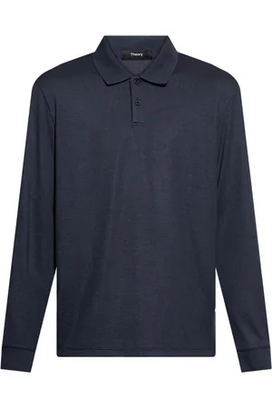 THEORY Playera tipo polo manga larga