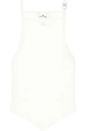 Courrèges Camiseta con extremo en punta