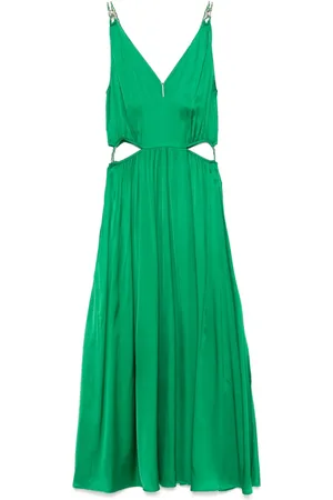 Maje Vestido midi con cuello en V