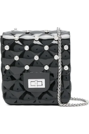 MONNALISA Bolsa de hombro con detalles de strass