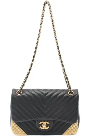 CHANEL Bolsa de hombro capitonada V-Stitch 2018