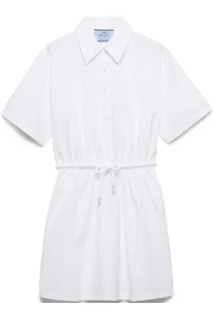 Prada Vestido corto de popelina