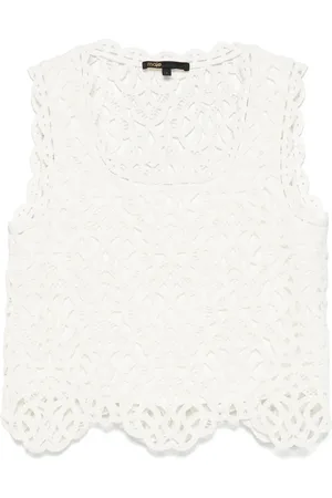 Maje Top tejido de crochet