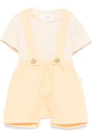 TEDDY & MINOU Set de shorts y playera con motivo de rayas