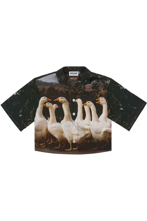 Moschino Camisa con gansos estampados
