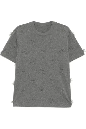 JNBY Playera con detalle de moño