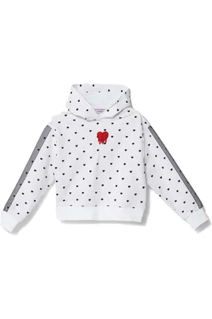 Pinko Hoodie con corazones estampados