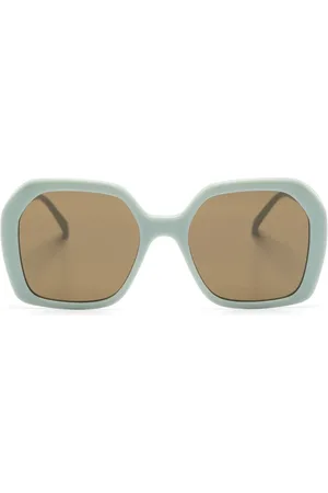 Stella McCartney Lentes de sol con armazón cuadrada y cadena en los brazos
