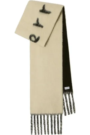 Burberry Mascada reversible con logo en intarsia