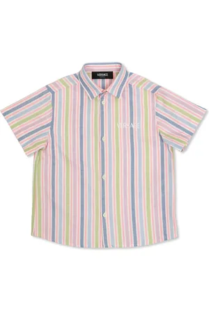 VERSACE Camisa con rayas estampadas