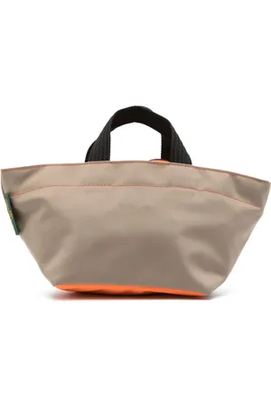 Hervè Chapelier Tote con cierre y etiqueta del logo