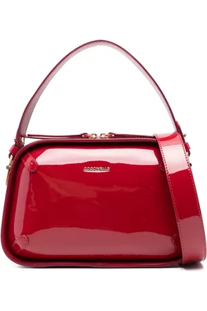 Coccinelle Tote con acabado de charol