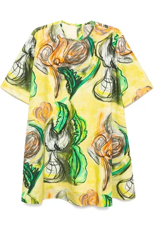 JNBY Vestido oversize con estampado Plant