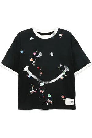 Maison Mihara Yasuhiro Playera con estampado gráfico