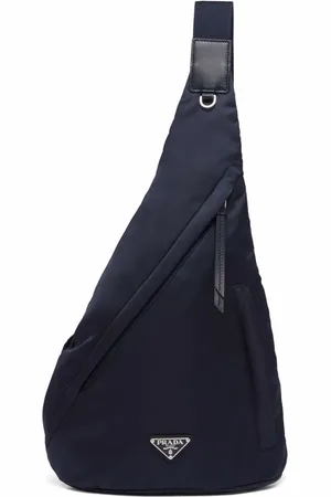 Prada Mochila Re-Nylon con placa del logo