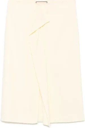 Plan C Vestido midi con detalle drapeado