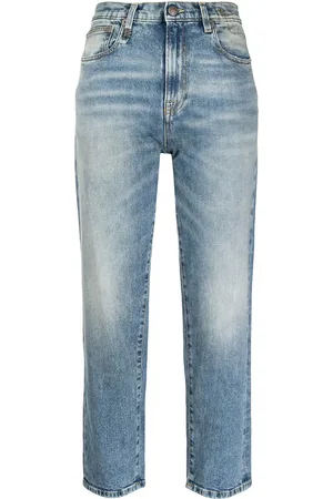 R13 Jeans rectos con tiro alto