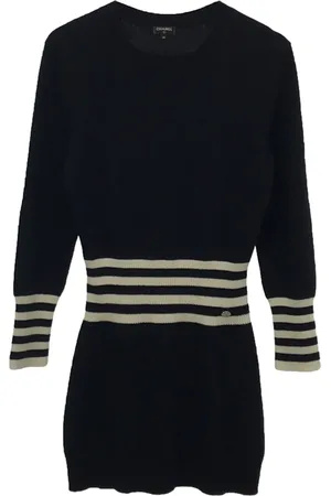 CHANEL Vestido de cachemira 1986-1988