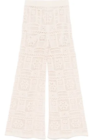 D.EXTERIOR Pantalones de macramé