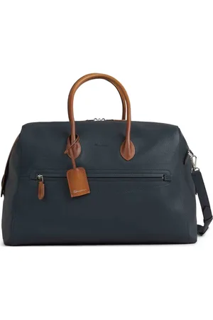 santoni Bolsa de viaje en piel