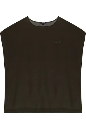 Balmain Playera con logo bordado