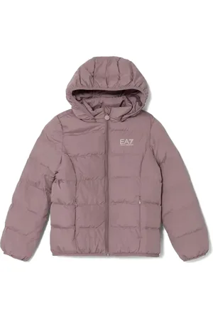 Emporio Armani Chamarra capitonada con logo estampado