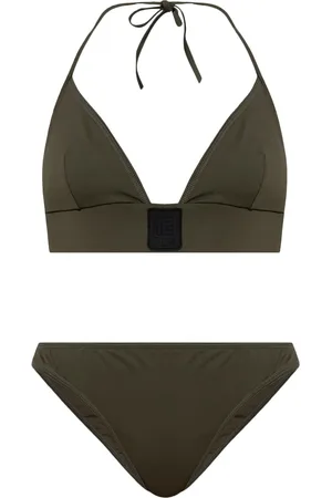 Balmain Bikini con parche del logo