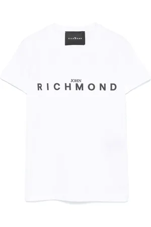 John Richmond Playera con logo estampado