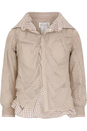 Maison Margiela Camisa con cuadros estampados
