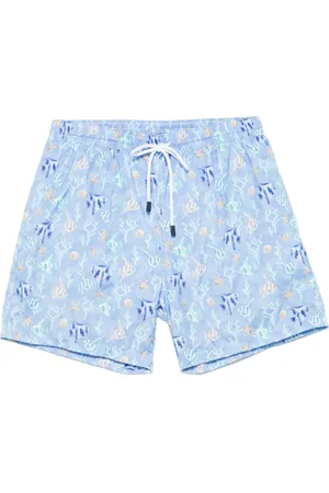 BARBA Shorts de playa estampados
