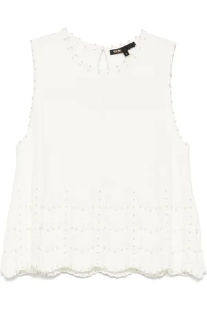 Maje Top con detalle de perlas artificiales
