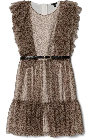 Guess Vestido con estampado de leopardo