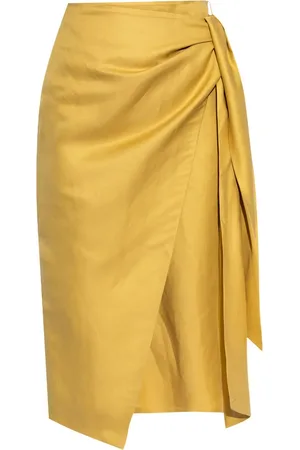 Max Mara Falda midi con diseño drapeado