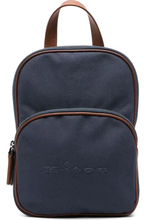 Kiton Mochila tipo mensajero con logo en relieve