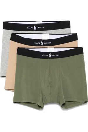 Ralph Lauren Pack de tres bóxeres con logo en la pretina