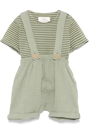 TEDDY & MINOU Set de shorts y playera con motivo de rayas