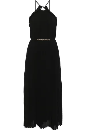 Twin-Set Vestido midi con diseño plisado