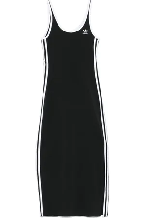 adidas Vestido largo con motivo 3-Stripes