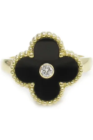 Van cleef Anillo Vintage Alhambra en oro amarillo de 18kt con ónix 2010
