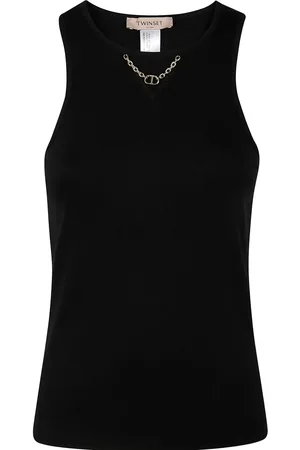 Twin-Set Logo-plaque top