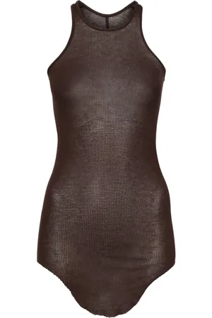 Rick Owens Camiseta básica en tejido de canalé