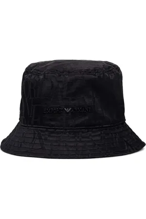 Emporio Armani Gorro de pescador con letras del logo