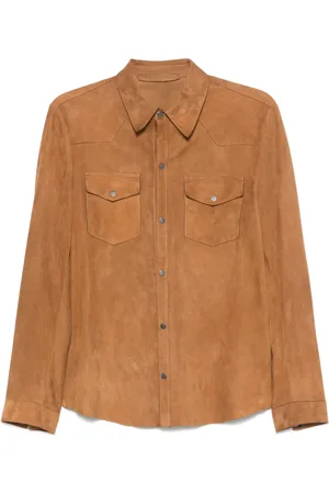 SALVATORE SANTORO Camisa de gamuza