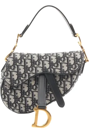 Dior Bolsa satchel Mini Oblique Canvas Saddle Bag 2021-2024