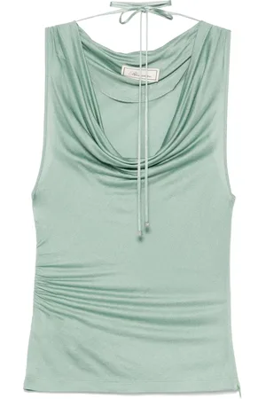BLUMARINE Camiseta con cuello desbocado